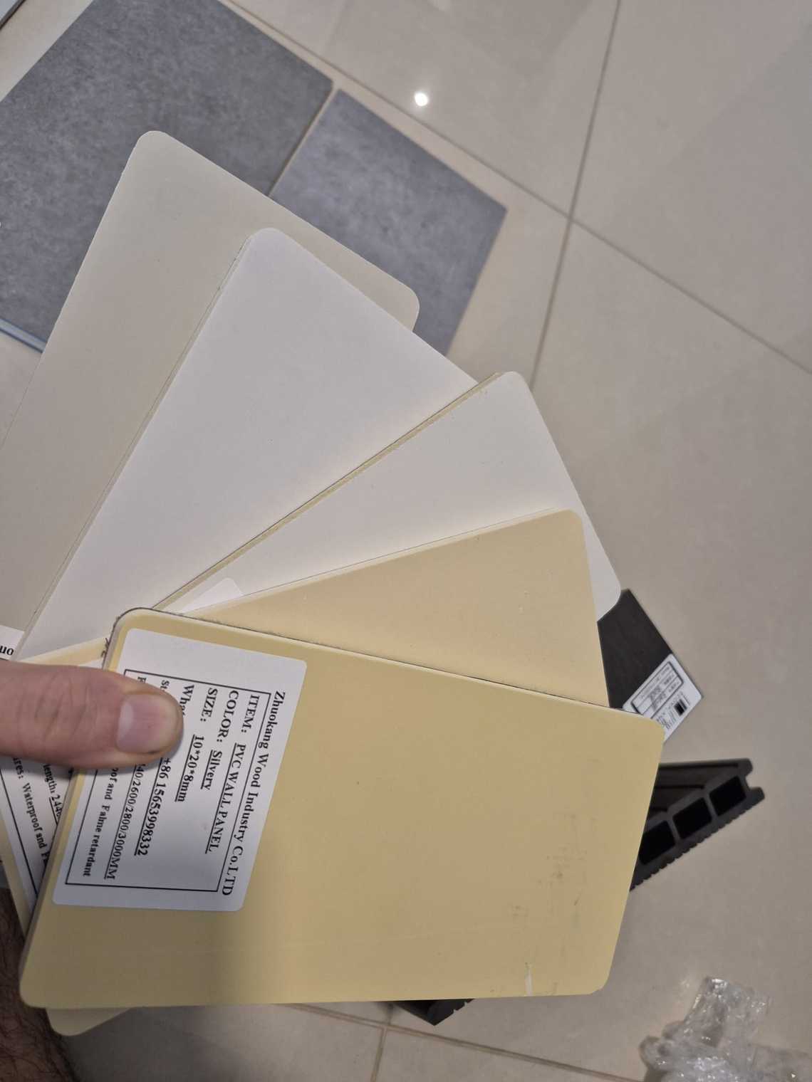 colored laminate veneer sample cards