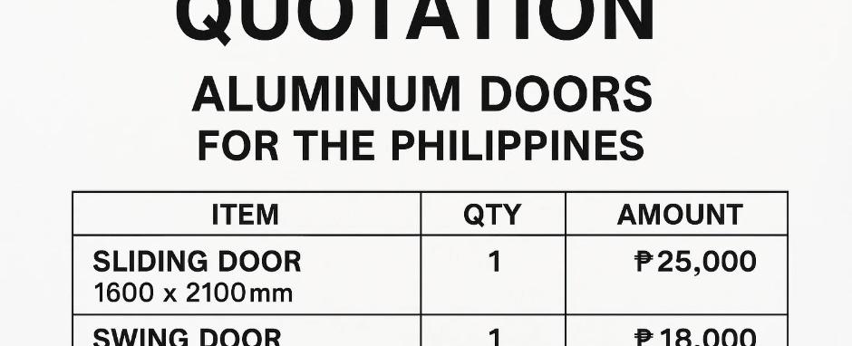 Getting Aluminum Windows and Doors Quotes from China in the Philippines