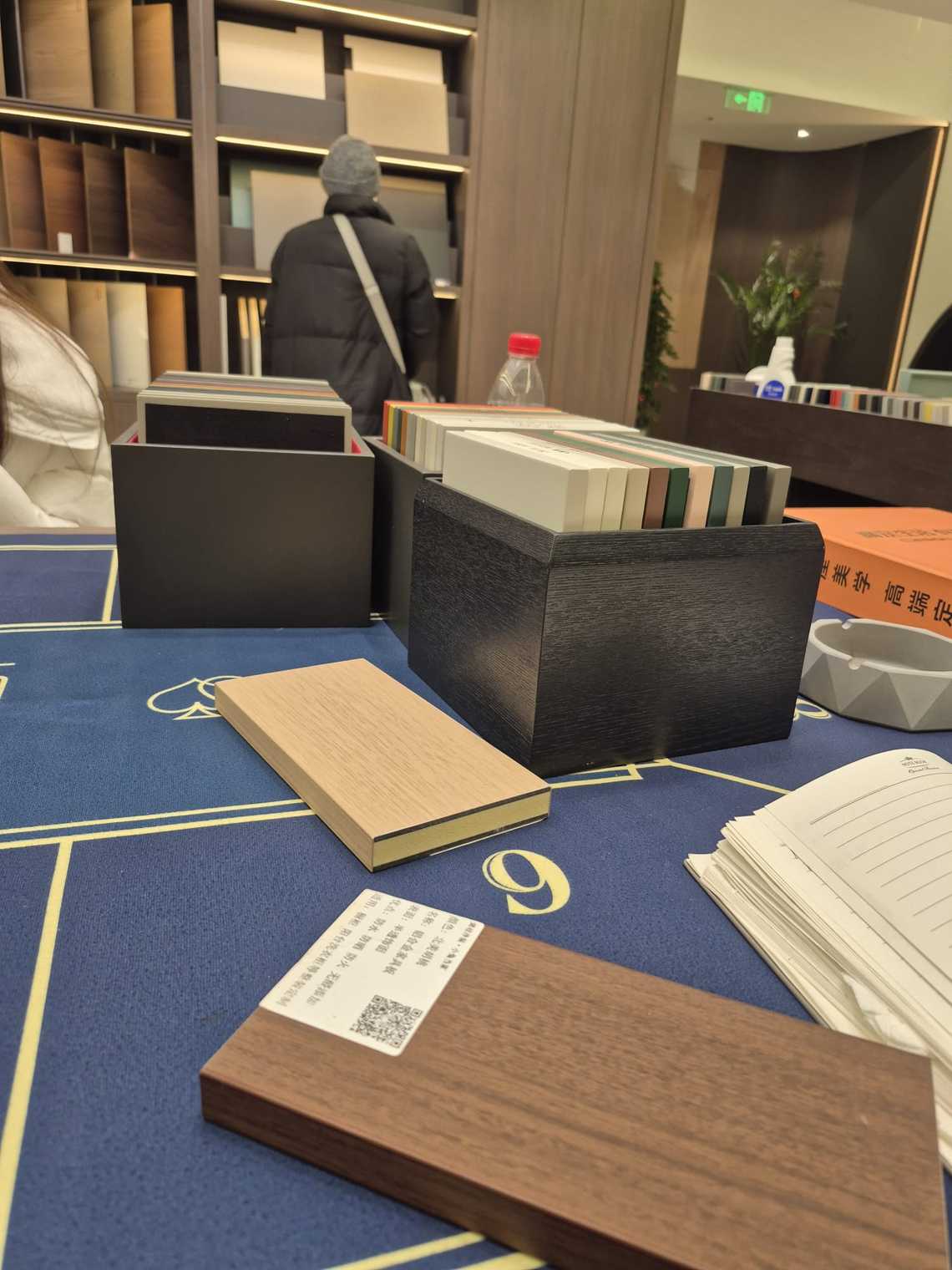 small WPC material sample blocks