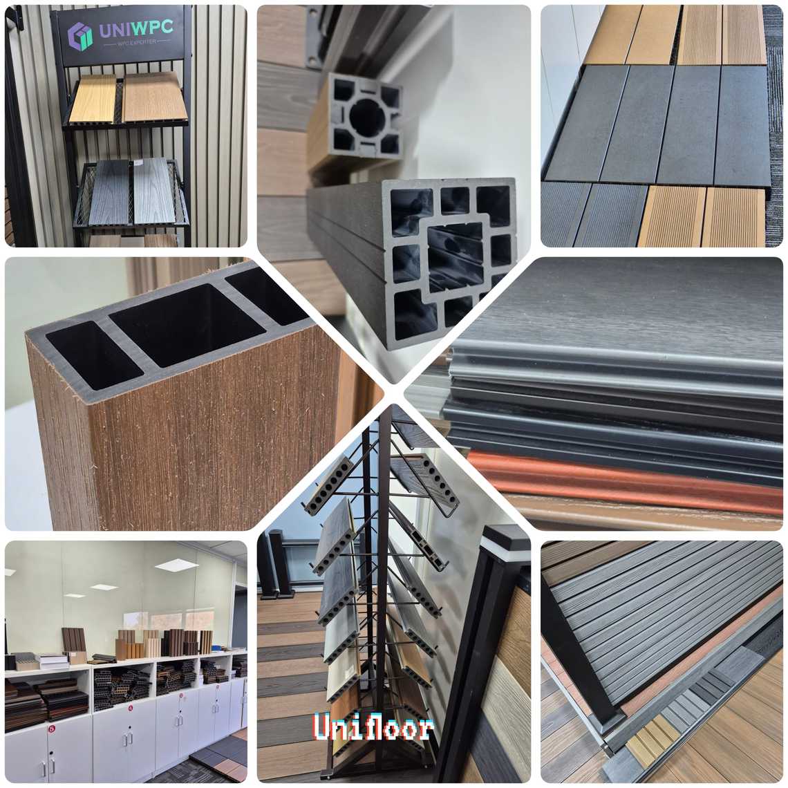 Unifloor WPC decking and slatted fencing installations