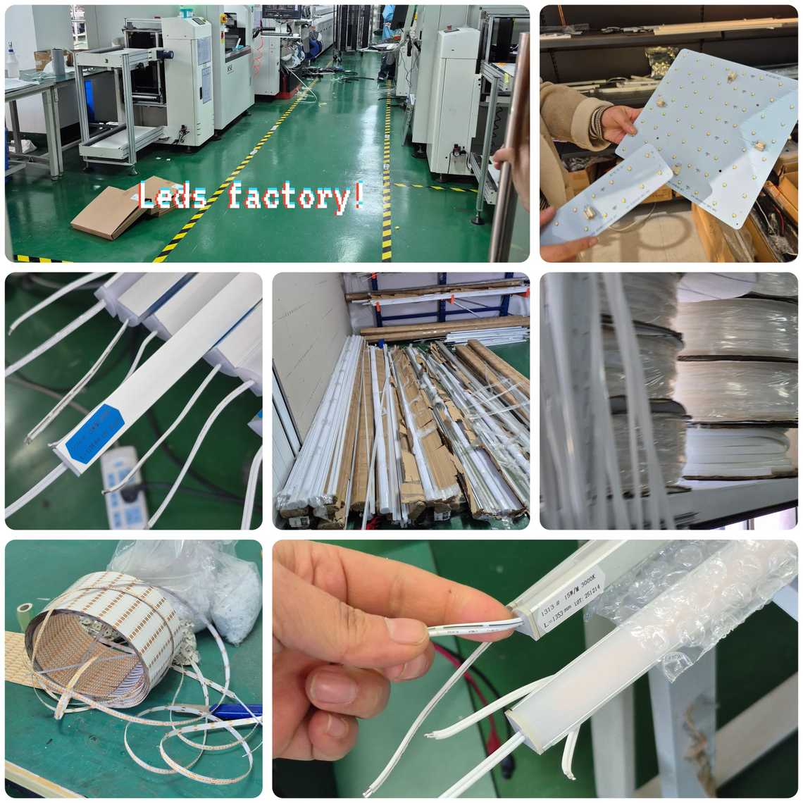 LED factory production line and products