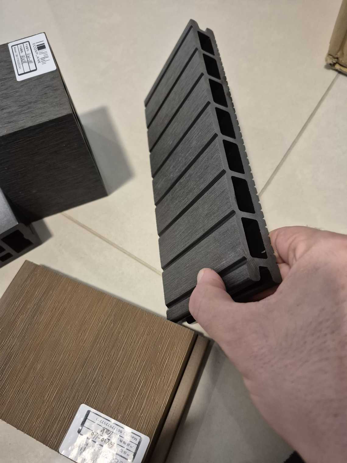 WPC fluted wall panel sample profile